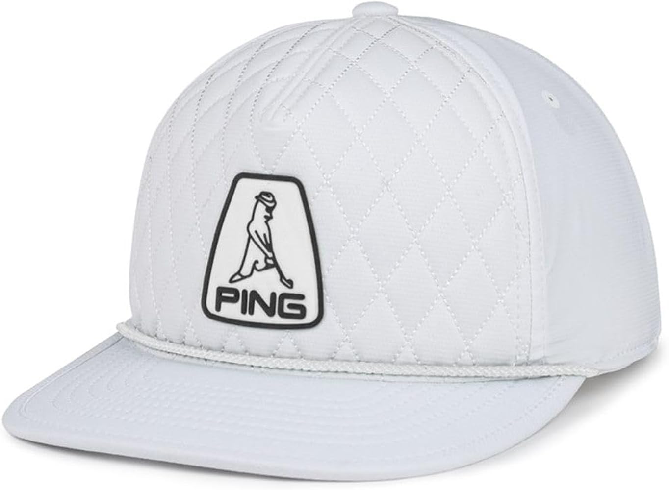 PING Heritage Snapback Hat (White, Adjustable) Golf Cap 2022