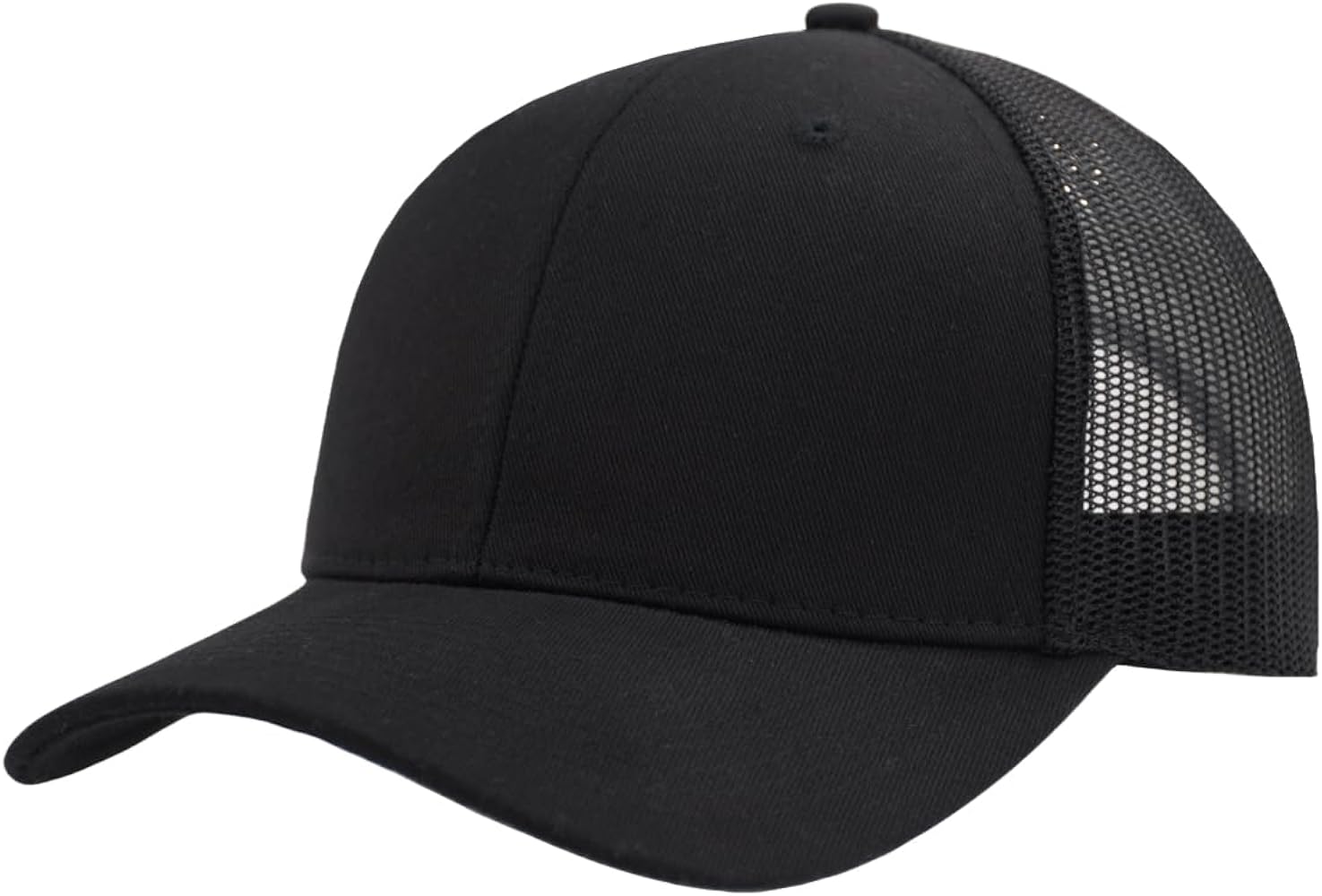 M,L,XL,2XL Curved Trucker Hat,Blank Adjustable Solid Color Baseball Snapback Cap for Men