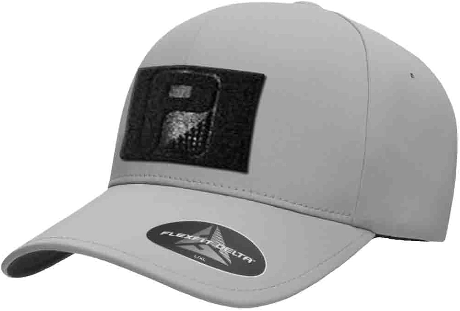 Tactical Hat | Flexfit Delta Curved Bill Cap | Seamless, Sweatproof, Fitted | 2x3 inch Hook & Loop to Attach Morale Patches