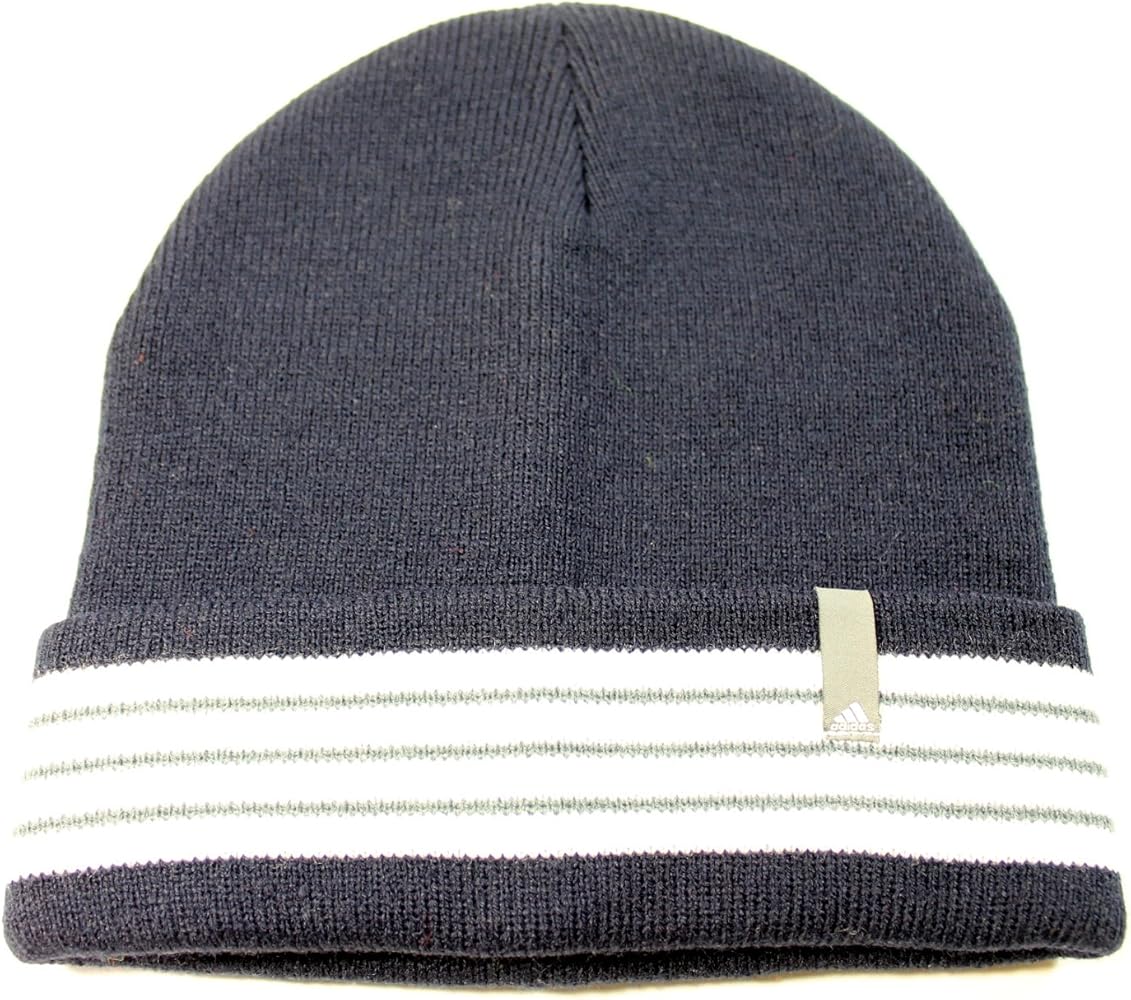 Adidas Men's Core Fold II Navy Blue Beanie Hat One Size