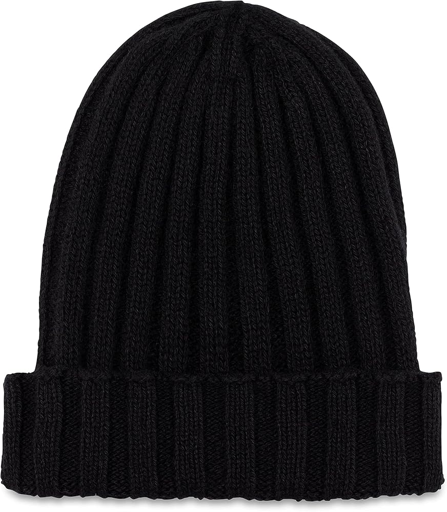 Lucky Franc's Beanie for Men - 100% Handmade Knit Cashmere Beanies Wearable Cuffed Beanie Slouchy Beanie One Size Fits Most