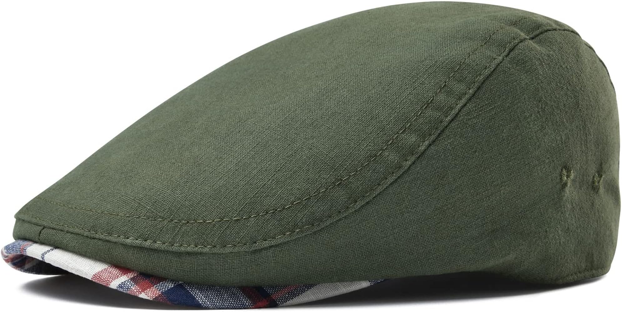 Linen Cap Irish Flat Cap for Men Fitted Newsboy Cap Adjustable Ivy Gatsby Hat