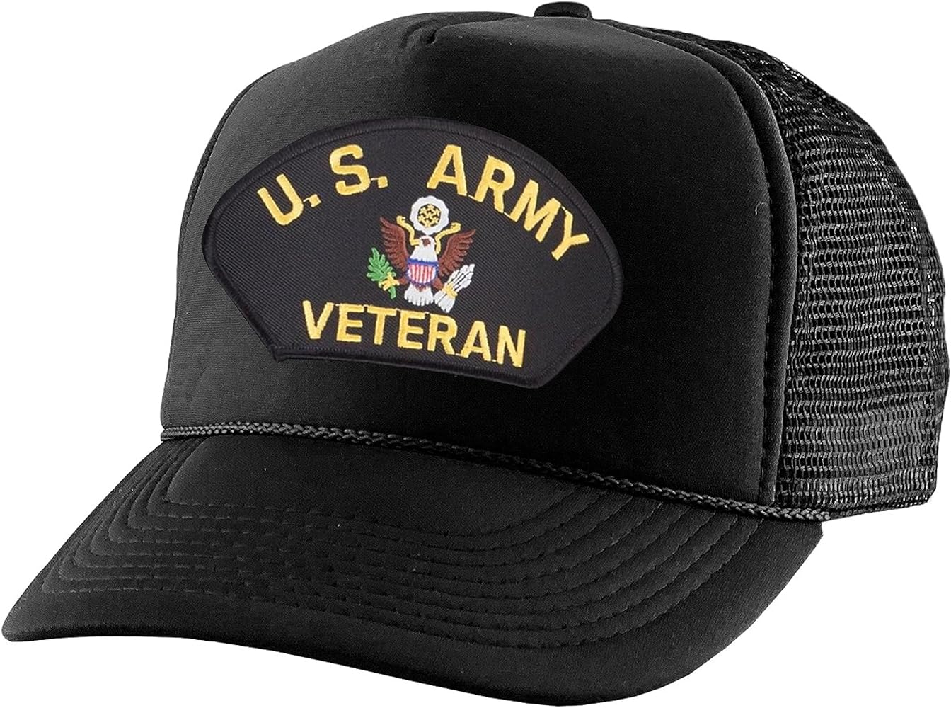 ALLNTRENDS Trucker Hat US Army Veteran Military Mesh Baseball Cap