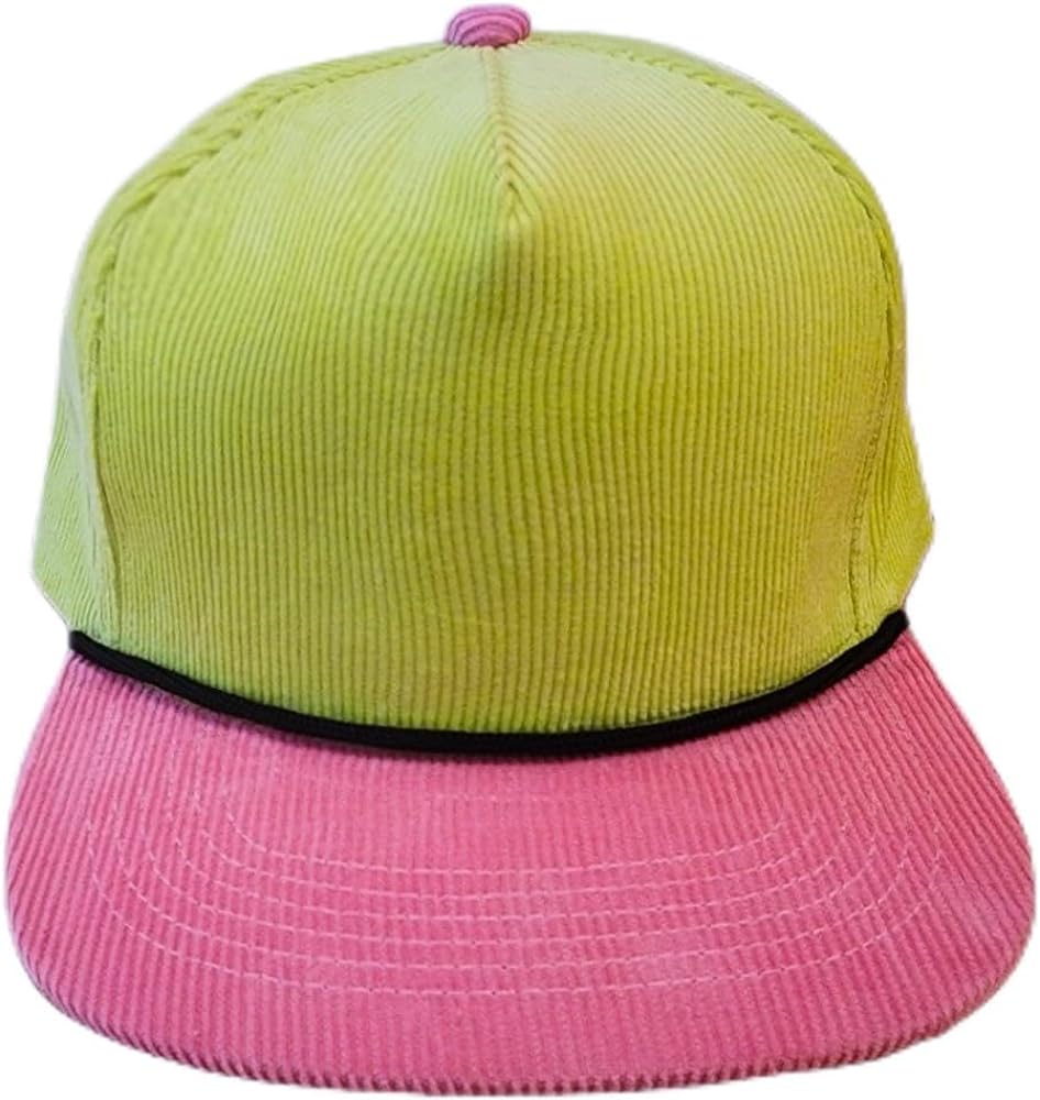 5 Panel Corduroy Snapback Rope Hat Cap