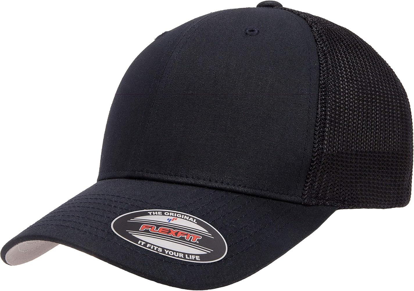 Flexfit Men's one_Size Trucker Cap, Black, Alpha